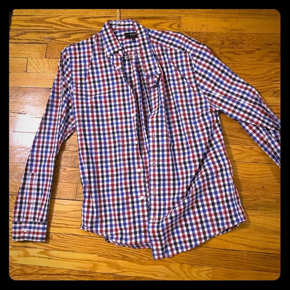 XL Jack Spade Button Down Shirt (Blue/Red Gingham)